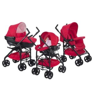 Carucior 3 in 1 Chicco Trio Sprint, Red Passion, de la nastere, Rosu