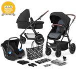 Carucior Kinderkraft 3 in 1 XMoov, Negru