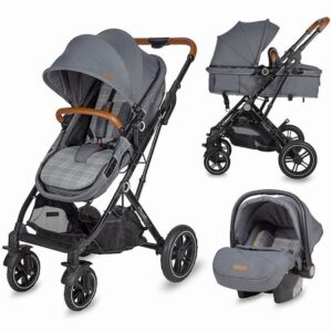 Carucior 3 in 1 ultracompact Coccolle Ravello Urban Grey, Gri