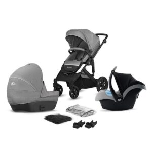 Carucior 3 in 1 Kinderkraft Prime Lite, Gri