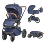 Carucior 3 in 1 Coccolle Nessia Navy Blue, Albastru