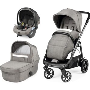 Carucior 3 in 1 Peg Perego Veloce Lounge City Grey, Gri/Alb