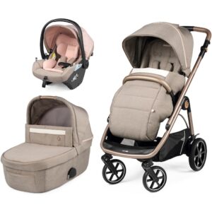 Carucior 3 in 1 Peg Perego Veloce Lounge 0 - 22 kg Mon Amour bej / roz